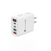 45W Multi-Port Phone Charger with Digital Display, 2A+2C, 3.1A, EU/UK Plug