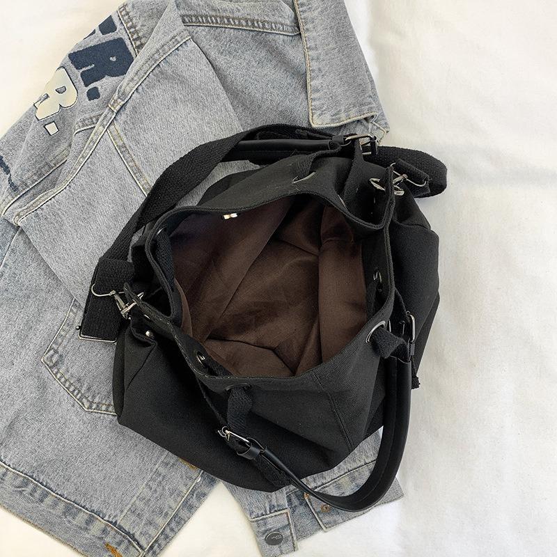 Autumn and Winter Retro Large-capacity Tote Bag Women's Bag New Casual Commuter Messenger Bag Shoulder Bag Canvas Bag