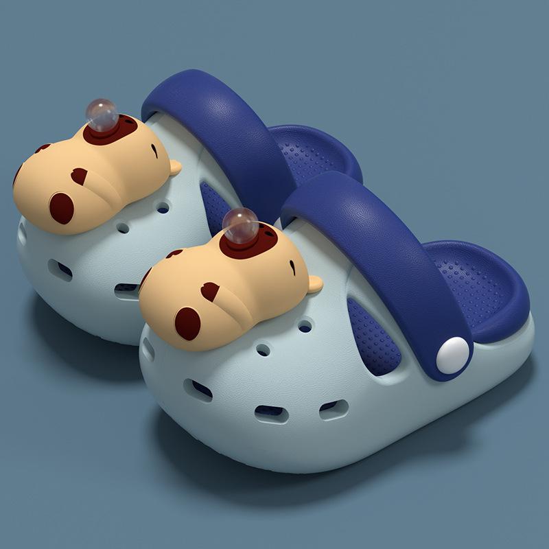 Capybara Kinderlochschuhe Jungen Sommer Zuhause Indoor Kinder Mädchen Baby Tragen Strand Coole Hausschuhe