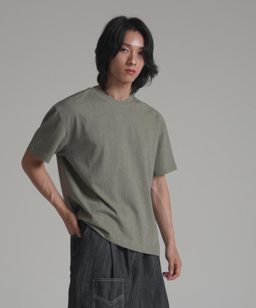 Noming [2Pack] Loose Fit Crop Pigment Short Sleeve (4 Colors)