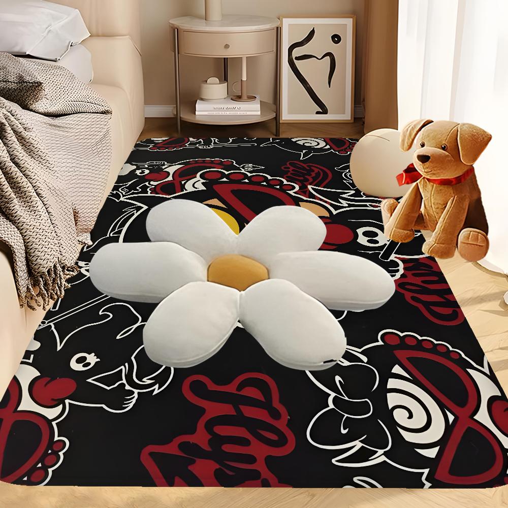 

Japan Fashion Hysteric Mini Floor Mat INS Style Soft Bedroom Floor House Laundry Room Mat Anti-skid Bedside Area Rugs 40x60cm