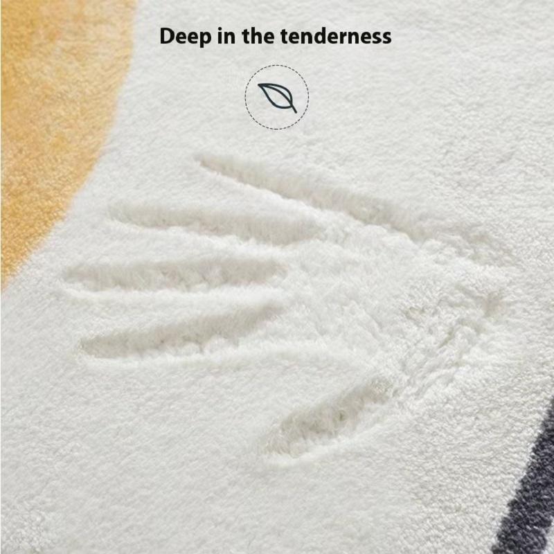 Bedroom Carpet - Complete Set Of Short Fleece Cartoon Kids' Room Bedside Rug For Home Balustrade Decorations