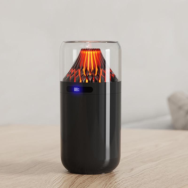 Volcano USB Aromatherapy Humidifier: Compact, Rechargeable, Digital Display