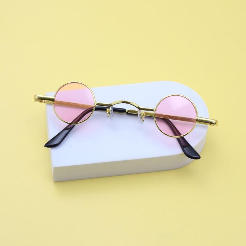 Vintage Small Frame Circular Shape Sunglasses Women'S Brand Designer Metal Sun Glasses Men'S Outdoor Hip-Hop Eyewear Uv400