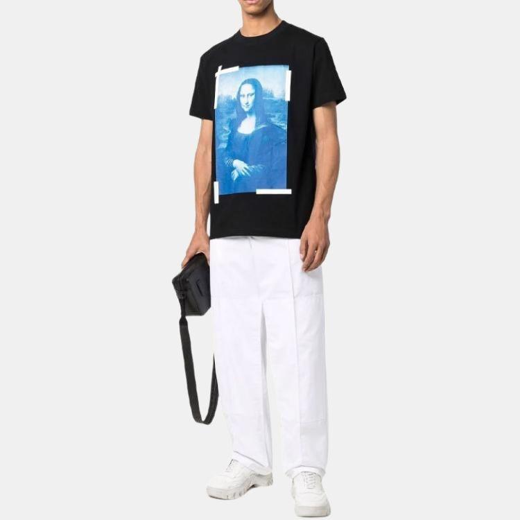 Off-White Monalisa Mona Lisa Short Sleeve Black Men's OMAA027C99JER0061045