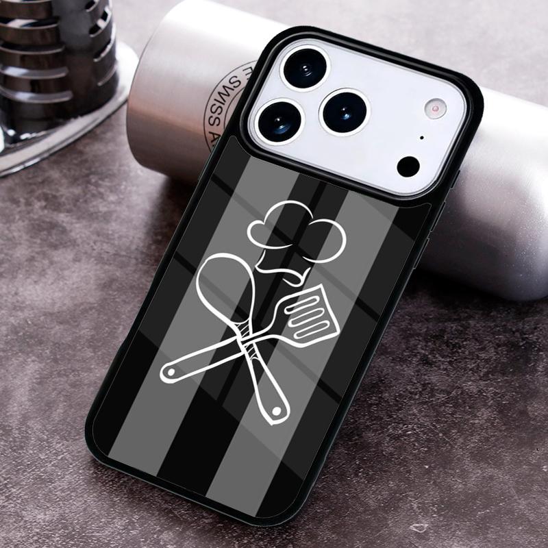 Love Baking Chef Knife print Phone Case for iPhone 17 16 15 Pro Max Air 14 13 12 11 Plus Shockproof Capa Cover