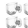 5pcs Aquarium Flower Pot Holder with Suction Cup Clear Decor Planter Ornament Water