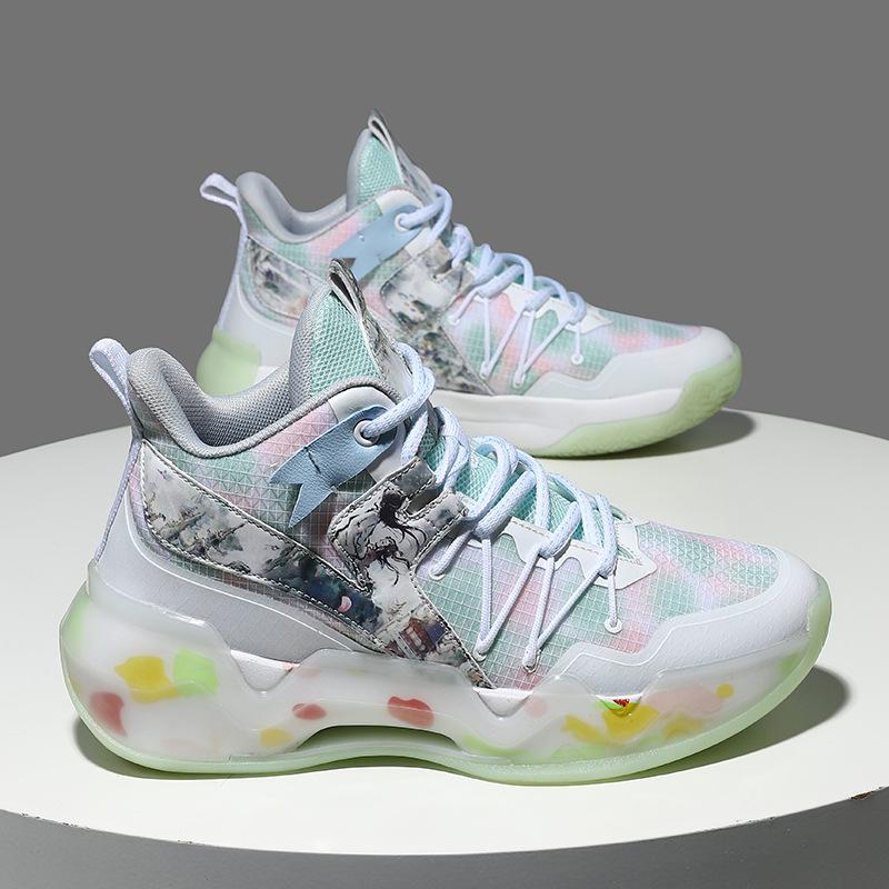 High-End Actual Combat Basketball Shoes, Cushioning And Rebound Sports Shoes, Youth Adult Men'S And Women'S Non-Slip And Wear-Resistant Basketball Sh