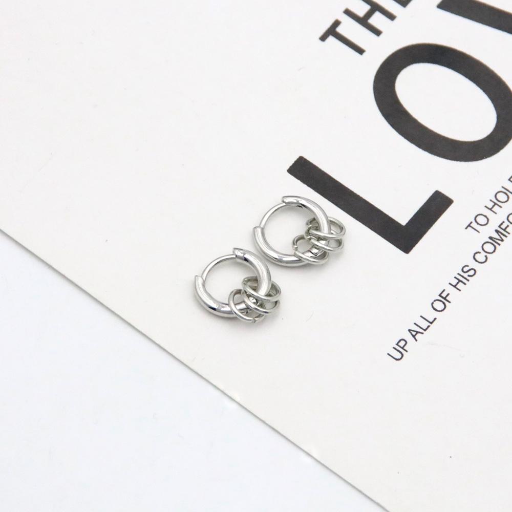 Anime Tokyo Revengers Chifuyu Matsuno Cosplay Örhängen Svart Silver Guld Färg Ringörhängen Öronklämmor För Kvinnor Män Smycken
