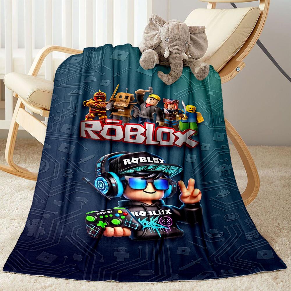 Roblox 388 Blanket Soft & Cozy Perfect for Bedding Seaside Picnics Four Seasons Multipurpose Digital Print Birthday Christmas Gift Blanket