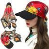 Sunscreen Strappy Bandana Hat Bow Satin Headscarf Hat Simple Dragon Claw Baseball Cap  Girl