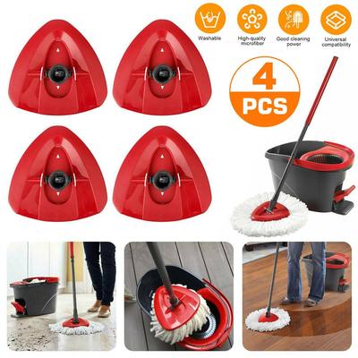4 pezzi di ricambio per testa di mocio girevole triangolare, base di alloggiamento del disco in plastica, accessorio adatto per mocio O-Cedar Easy Wring