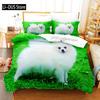 Niedliches Hunde-Bettwäsche-Set Einzelbett Twin Full Queen King Size Bett-Set Aldult Kinderzimmer Bettbezug-Sets 3D-Druck Anime Bettlaken-Set