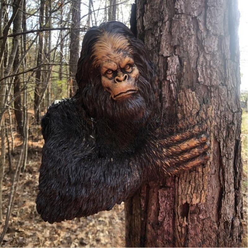 

Садовые украшения Горилла Конг Смола Ручная работа Дизайн двора Симуляция животного гориллы