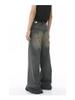 2024 Unisex Retro Hong Kong Style Wide-Leg Jeans - Blue, All-Season