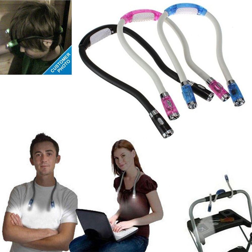 Creative Multi-angle Adjustable Book Light 4 LED Flexible Design Reading Lamp 4 Modes U-Shaped Handsfree Ligh Bedside