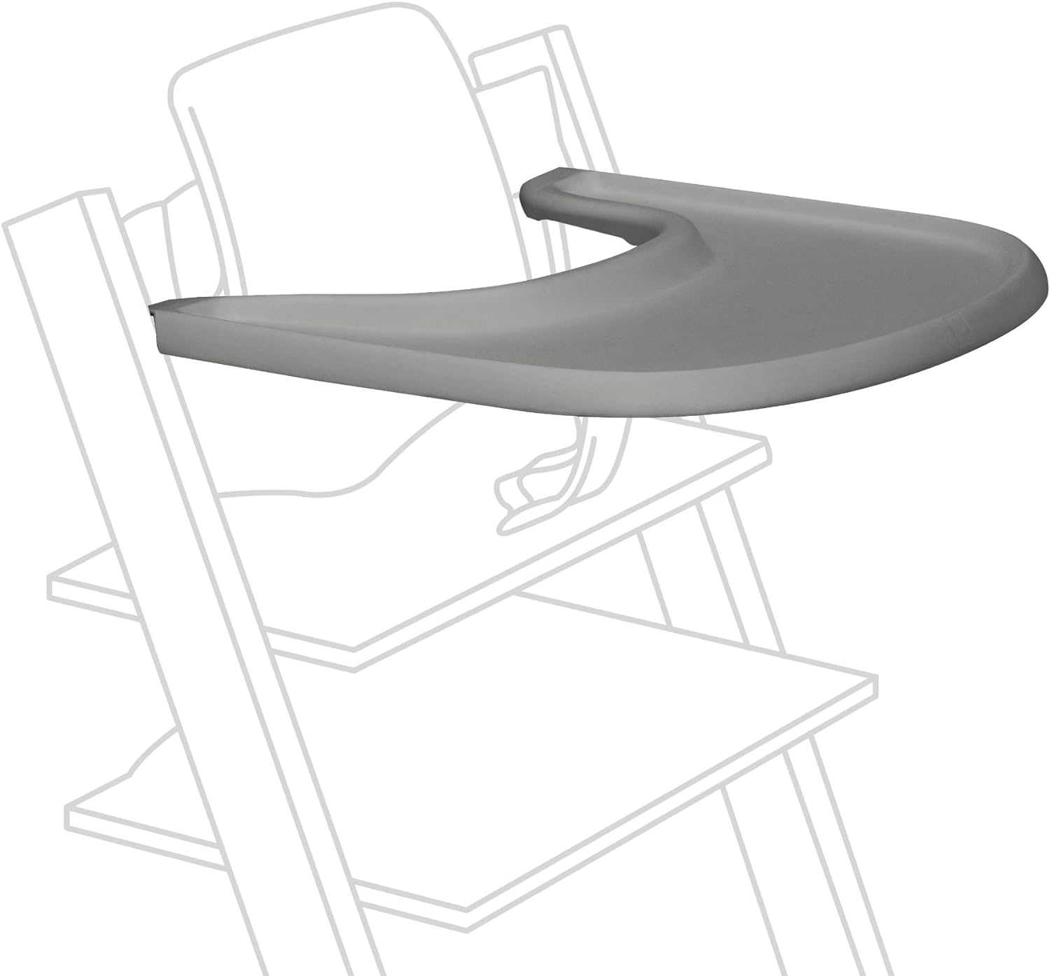 Официальный столик Stokke Tripp Trapp, Цвет: Штормовой серый, Стульчик для кормления, Стульчик, Аксессуары, Еда, Обеденный стол, Стульчик для кормления, Комфорт для родителей и детей, Крепится