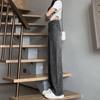 American Black and Gray Wide Leg Jeans Women's Early Spring New Low Waist Straight Leg Loose Look Slim All Draped Draped Mopping Pants