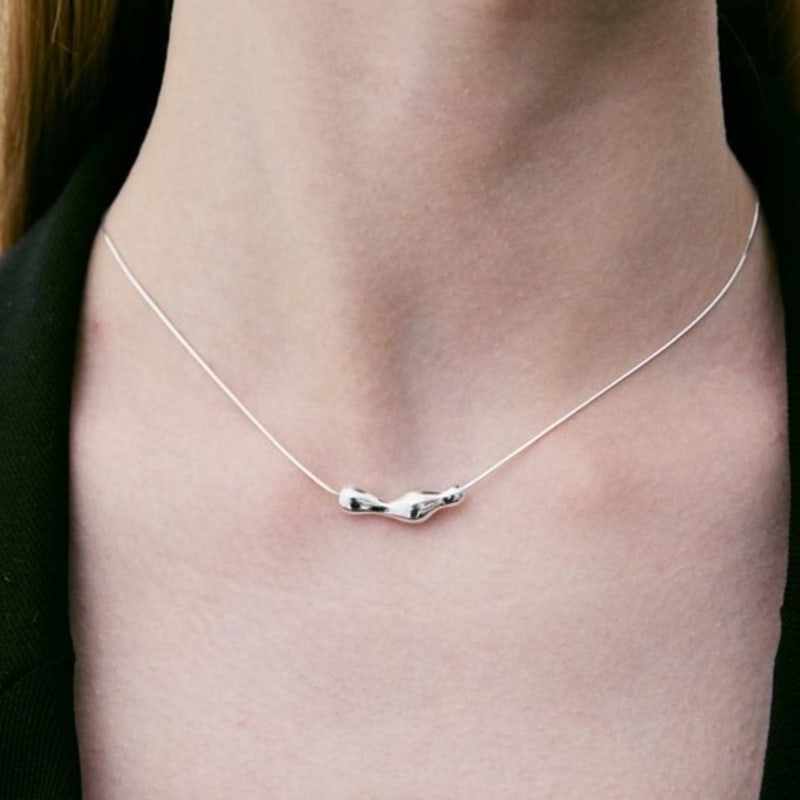 ROAJU [silver925]unformal Ripple Necklace