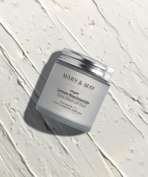 Mary&May Vegan Lemon Niacinamide Glow Wash-Off Pack 125g