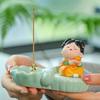 Creative Ceramic Incense Stick Holder Tang Dynasty Lady Cute Sticks Incense Tray  Handicraft