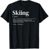Lustiges Ski-Zitat Definition Vintage T-Shirts Herren Damen Baumwolle Humor Streetwear T-Shirt Kurzarm Unisex Lockere Kleidung