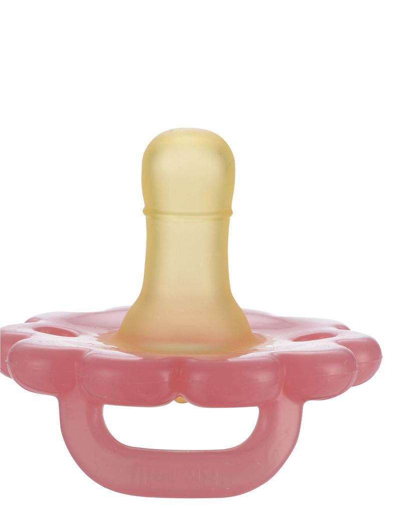 Richell Absorb Lab cu Convex pentru Nou-născuți Luni și Suzetă All-Silicon, Floare, Coaste, (0 Sus)