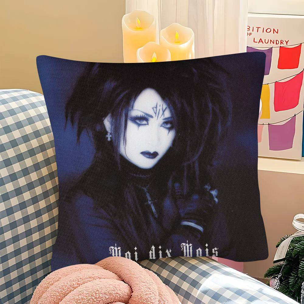 1Pc N-Mana M-Malice Gothic Mizer Pillow Case Fashion Square Pillowcase Bedroom Sofa Room Ins Decoration Leisure