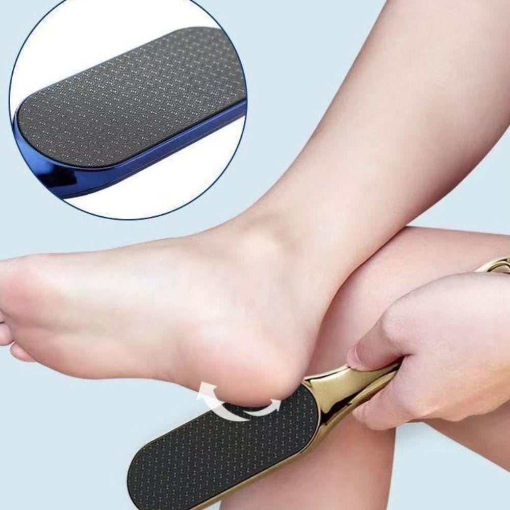 Manual Foot File Long-handle Feet Calluses Scrubber Portable Heels Dead Skin Remover  Foot Care