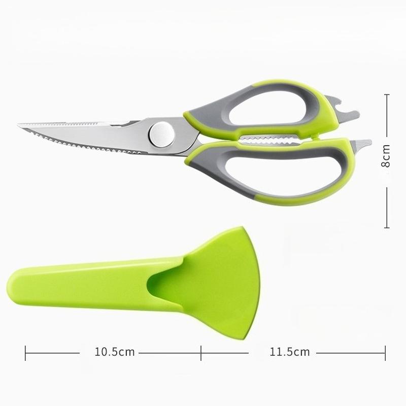 Detachable Kitchen Shear Ergonomic Handles with Protective Cover Chicken Bone Shears Stainless Steel Kitchen Scissor Nut5