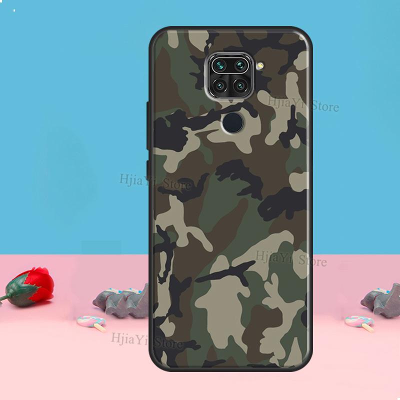 Military Army Camouflage Case For Redmi Note 8 9 10 11 12 Pro Plus 10S 11S 12S Cover For Redmi 9C 10A 10C 12C Coque