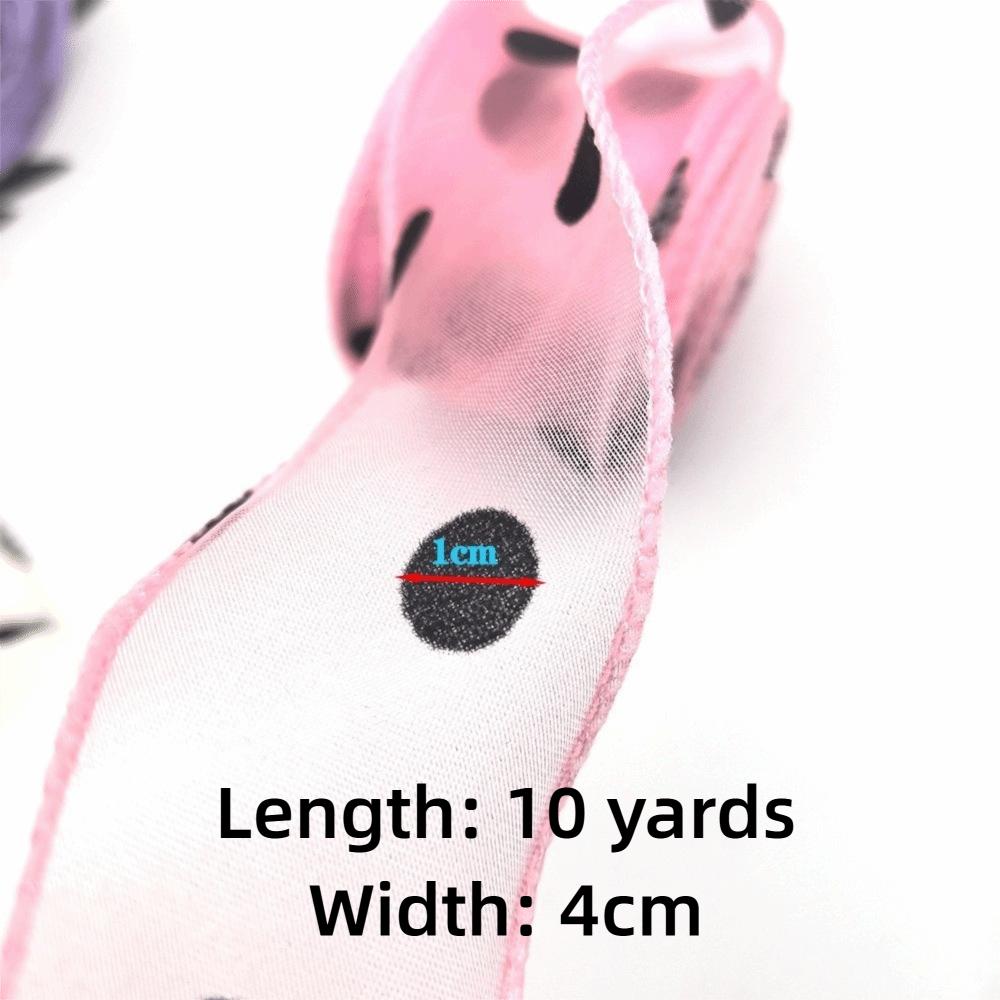 10 Yards Length Organza Ribbon 4cm Width Chiffon Ribbon Tulle Ribbon  Christmas Packaging
