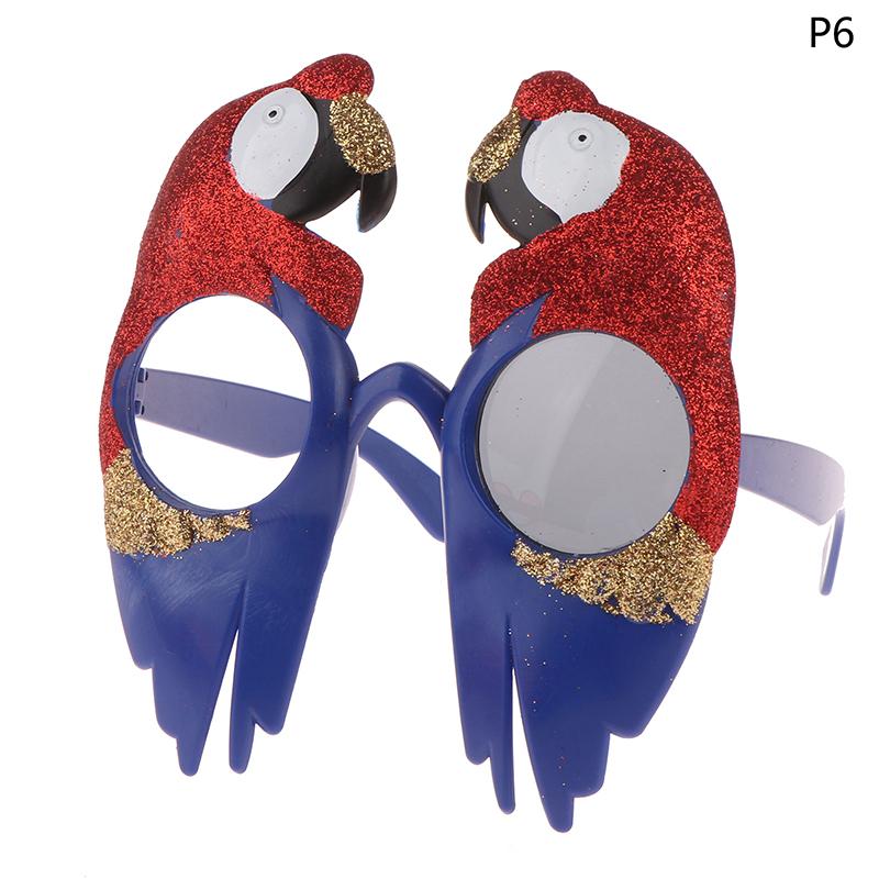 1Pc Hawaii Tropical Party Sunglasses Luau Pool Beach Party Decoration Supplies Cartoon Funny Glasses Photo Props