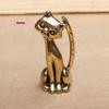 S-1Pc Antique Brass Cat Statue - Copper Animal Sculpture Incense Burner Home Desktop Decor Figurine For Cat Lovers