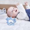 b.box (Beebox) [b.box official product] Wrist Teether, Silicone, Baby Shower Gift, Dishwasher Safe (Upper Rack) [Wrist Teether] Lullaby Blue