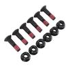 6 Sets Sprocket Bolt and Nut Kit M8 X 32mm Iron Motorcycle Sprocket Bolts Nuts Kit for YZ YZF