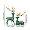 2 Delar Hjortfigurset för Heminredning och Presenter