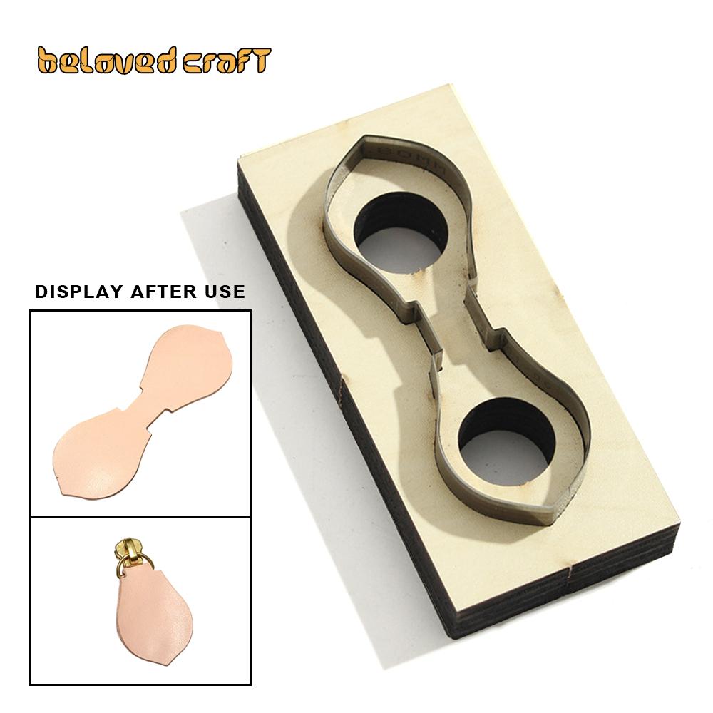 Zipper Leather Cutting Die Cut Mold, Leather Punch Die Set Leather Crafts Kraft Tool Handmade Cutters - Bag Zipper Pullers