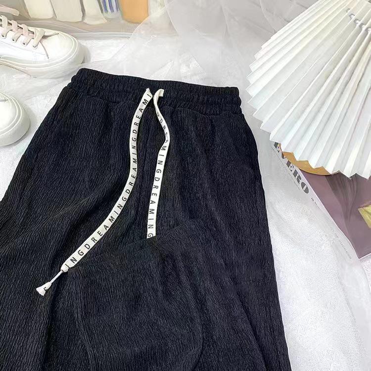 

Petite Chiyogami Wide-Leg Women s Plus Size Pleated High-Waist Casual Floor-Length Pants One Size
