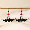 Gothic Bat & Spider Earrings: Retro Halloween Style
