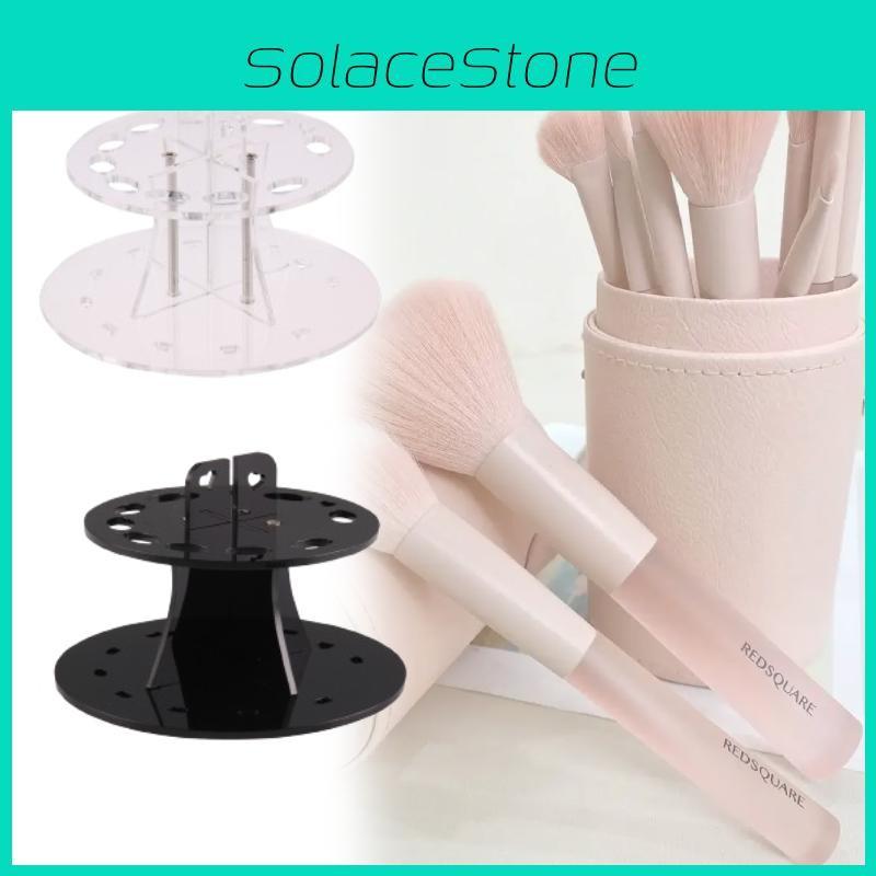 Makeup Cosmetic Brush Holder For 10pcs Toothbrush Brush Organizer Shelf Acrylic