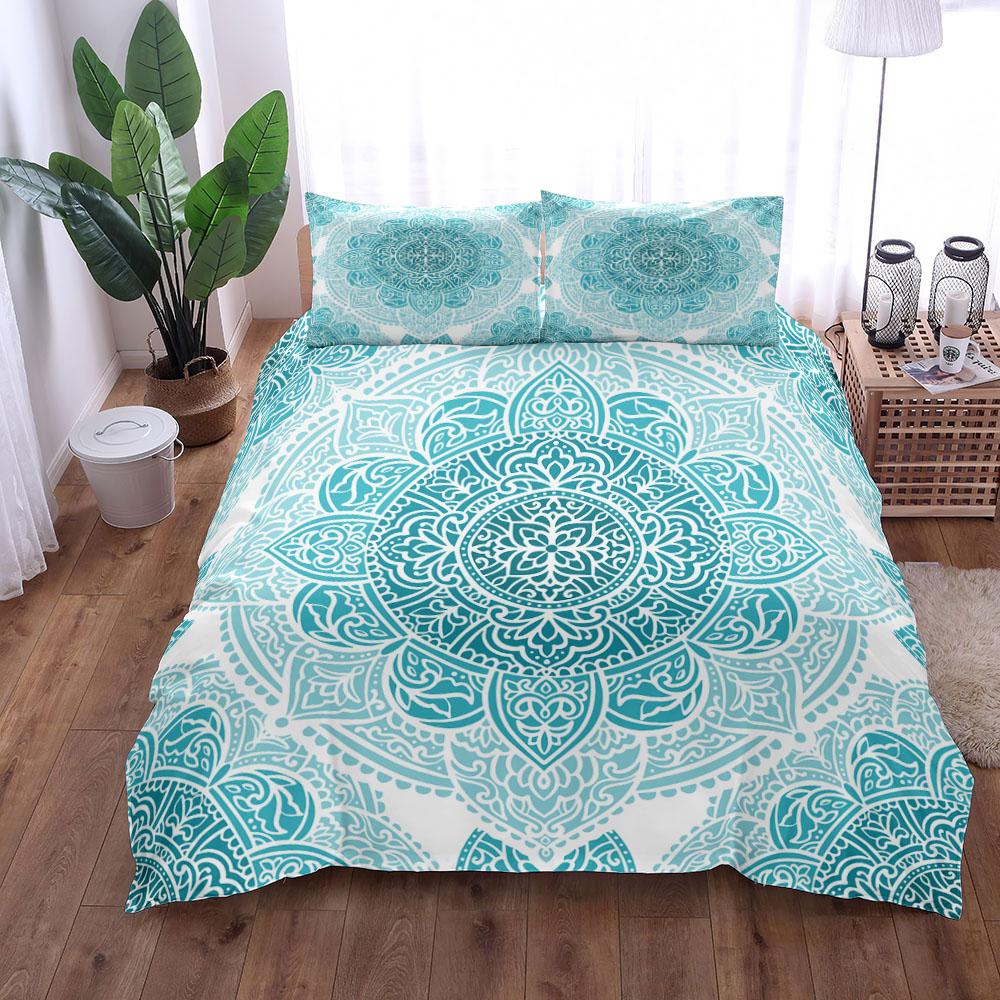 Mandala Ethinic Duvet Cover UK Single Double King US Twin Full Queen Size Bed Linen Set