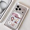 Cute Nana Phone Case For iPhone 17 16 15 14 13 12 Pro Max Plus With Magnetic Crystal Clear Case Wireless Charge
