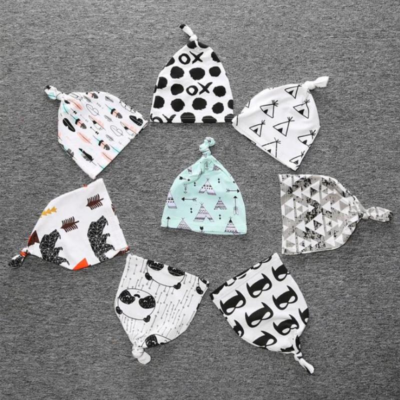 Cappello Sciarpa Stampa Cotone Cappello Bambini Colletto Bambini Ragazzi Ragazze Berretti Cappelli Sciarpe Invernali per Bambini