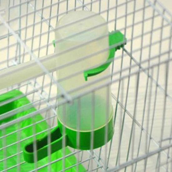 2Pcs Pet Drinking Fountain Large Capacity Dustproof Plastic Pet Food Feeder for Bird