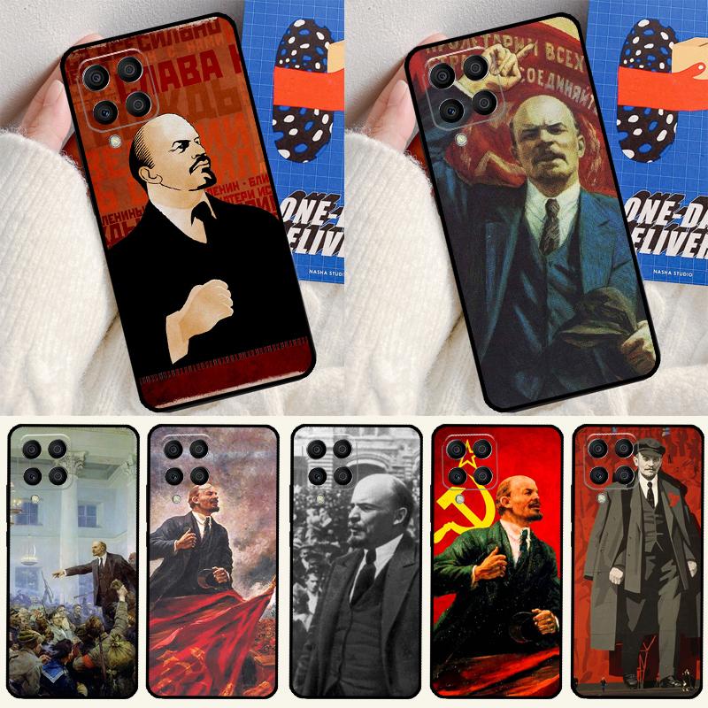 Lenin Soviet Union Flag For Samsung Galaxy M31 M51 M33 M13 M23 M53 M15 M55 M14 M34 M54 M20 M30s M32 M52 Phone Case