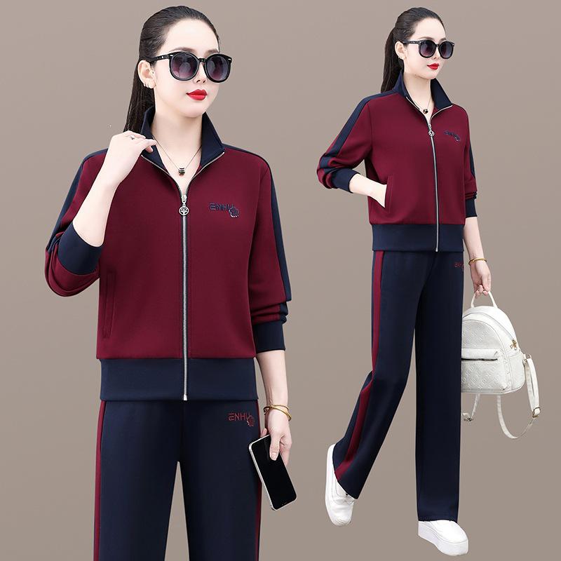 Women's Slimming Two-Piece Sportswear Set: Casual Hoodie & Pants for Running, Spring/Autumn