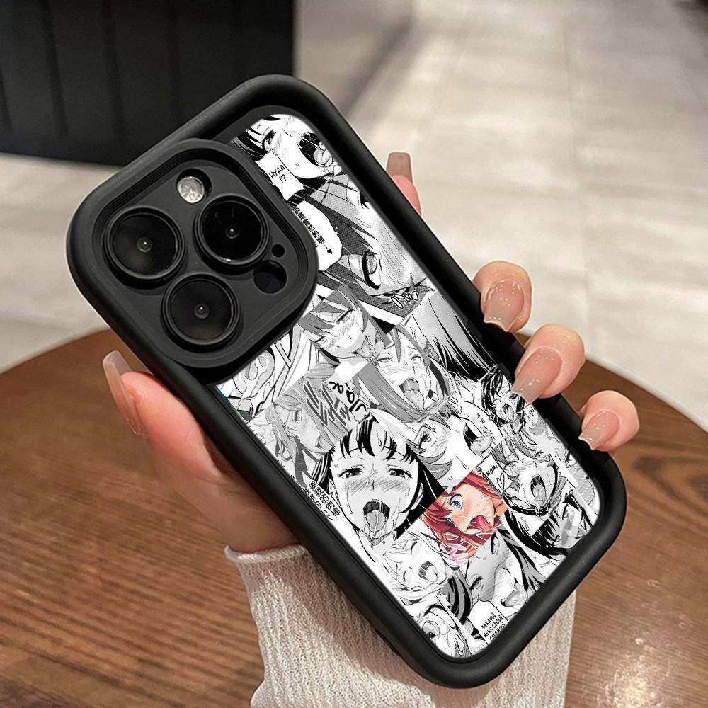 LZ1 Anime Girl Cartoon Japan Cute Drool Faces Silicone Phone Case for Xiaomi 11 Lite 14T Redmi 14C A3 Note 12 11 9 13 Pro Plus Shockproof Back Cover