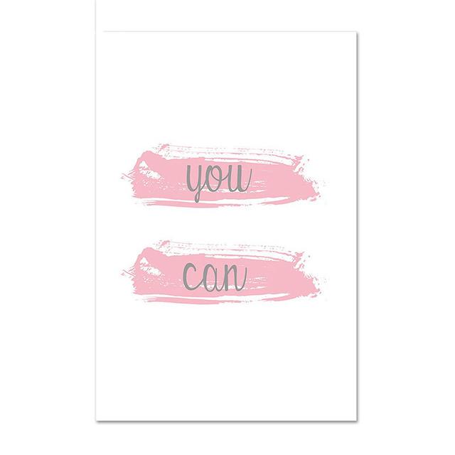 Baby Girl Decor Canvas Wall Art Pink Marshmallow Ice Cream Poster On Wall Frameless Nordic Paintings for Interior Room Decor No Frame