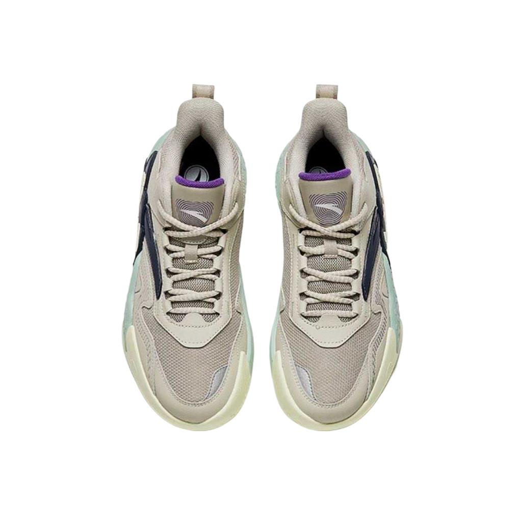 Anta Comfortable Classic Fashion Versatile Non-Slip Shock Absorbing Wear-Resistant Mid-Top Kids Basketball Shoes Men Sneaker A12431101